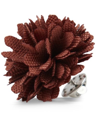 Con.Struct Мужской нагрудный значок Satin Checkerboard Flower Lapel Pin