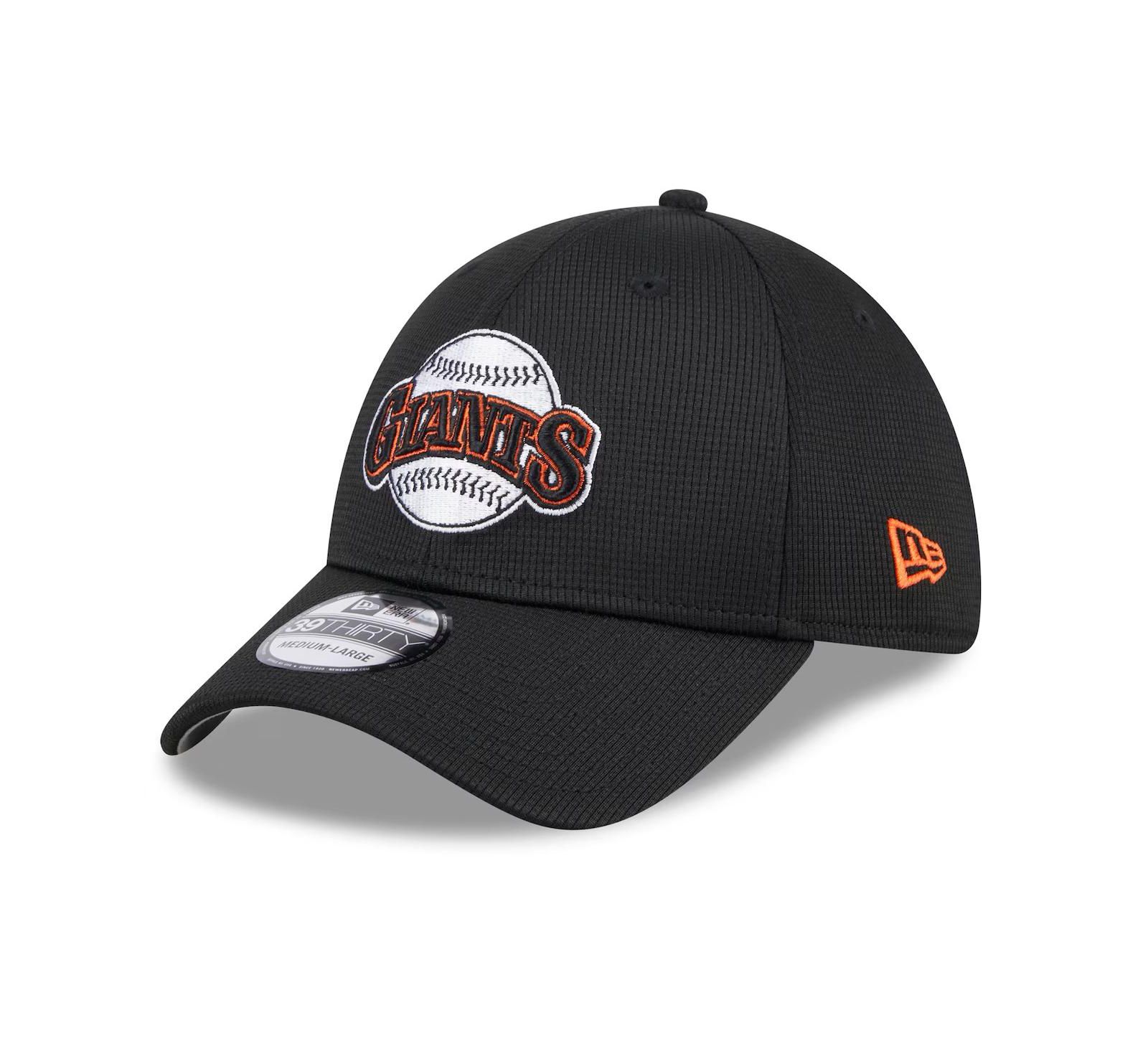 Мужская кепка New Era Black San Francisco Giants 2024 Batting Practice 39THIRTY Flex Hat