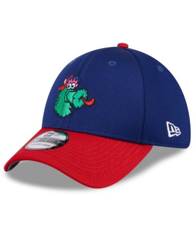 Мужская кепка New Era Navy Philadelphia Phillies 2024 Batting Practice 39THIRTY Flex