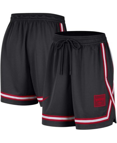 Nike Women's Black Chicago Bulls Sideline Fly Crossover Performance Shorts