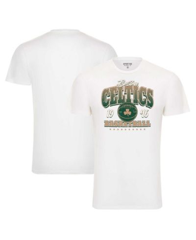 Футболка Sportiqe Boston Celtics для мужчин и женщин, белая, очень мягкая