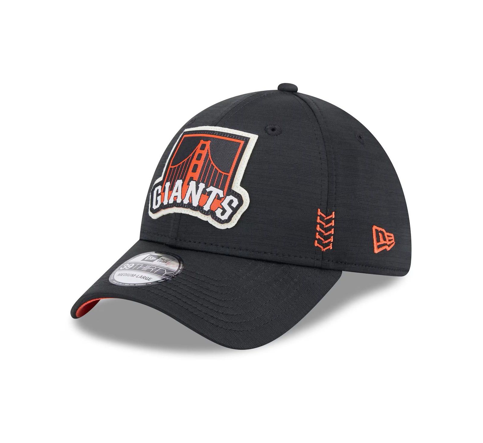 Кепка New Era Men's Black San Francisco Giants 2024 Clubhouse 39THIRTY Flex Fit