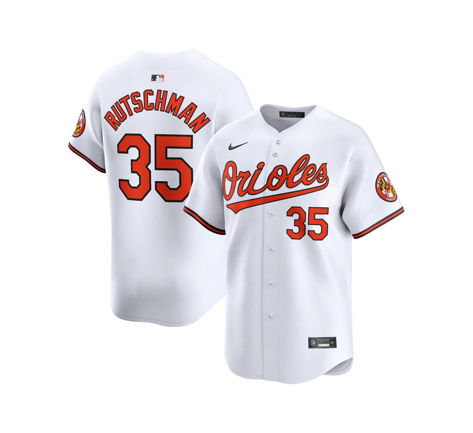 Nike Мужская джерси Nike Adley Rutschman Baltimore Orioles Home Limited Player белая
