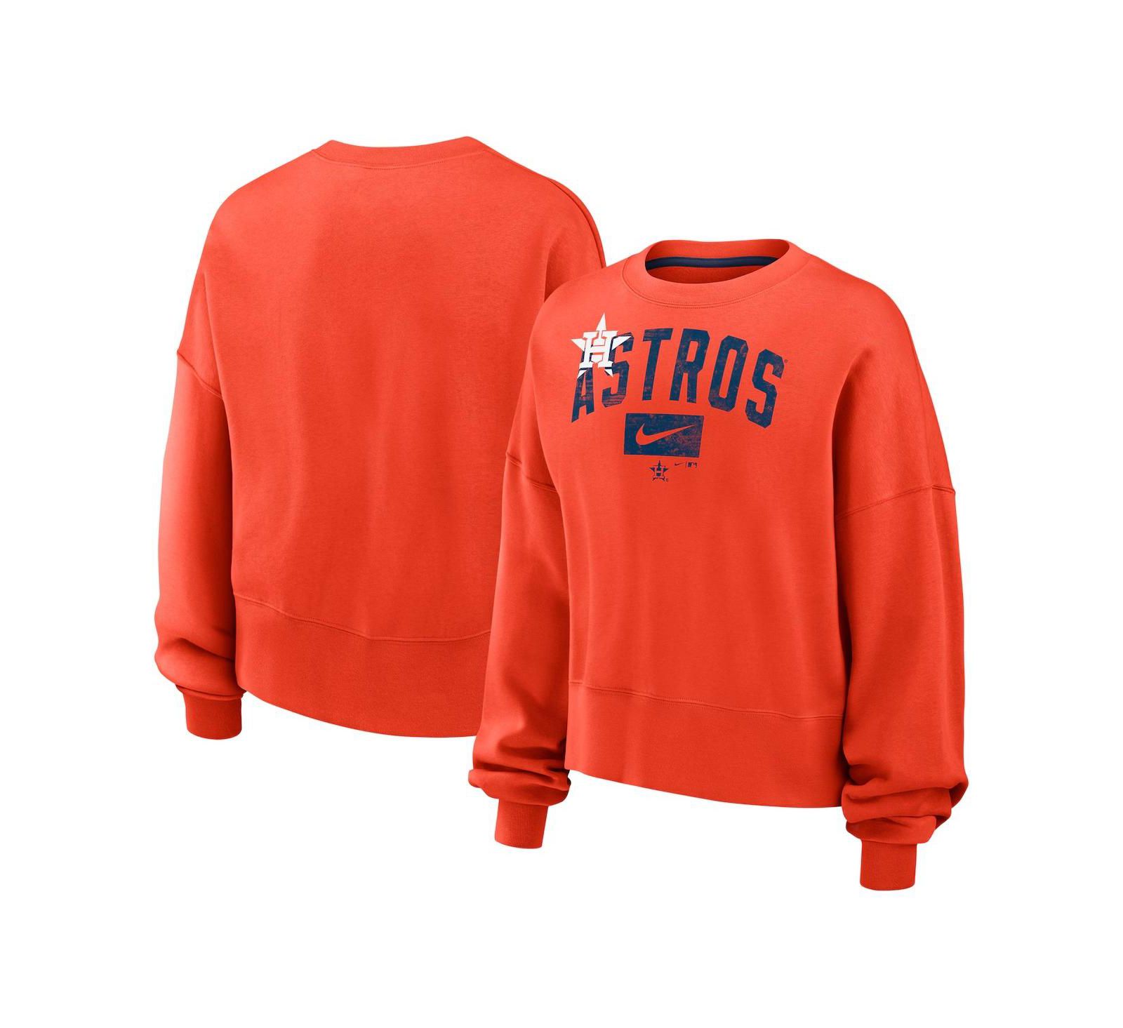 Nike Женский оранжевый Houston Astros Pullover Sweatshirt