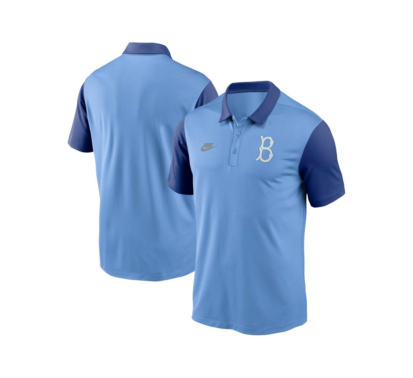 Мужская рубашка-поло Nike Light Blue Brooklyn Dodgers Franchise Cooperstown Collection