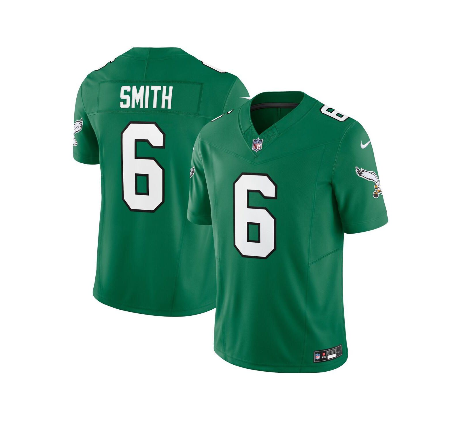 Мужская джерси Nike DeVonta Smith Kelly Philadelphia Eagles Vapor F.U.S.E. Limited