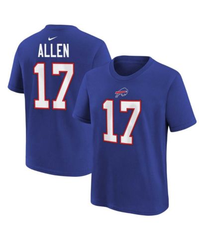 Детская футболка Nike Josh Allen Royal Buffalo Bills Player Name and Number