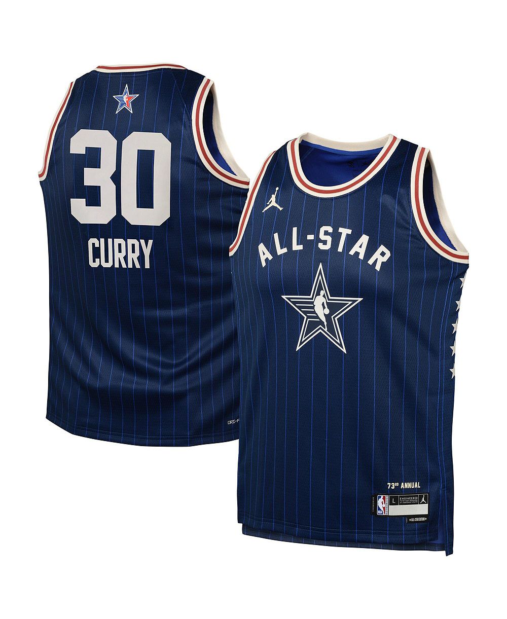 Детская джерси Jordan Stephen Curry Navy 2024 NBA All-Star Game Swingman