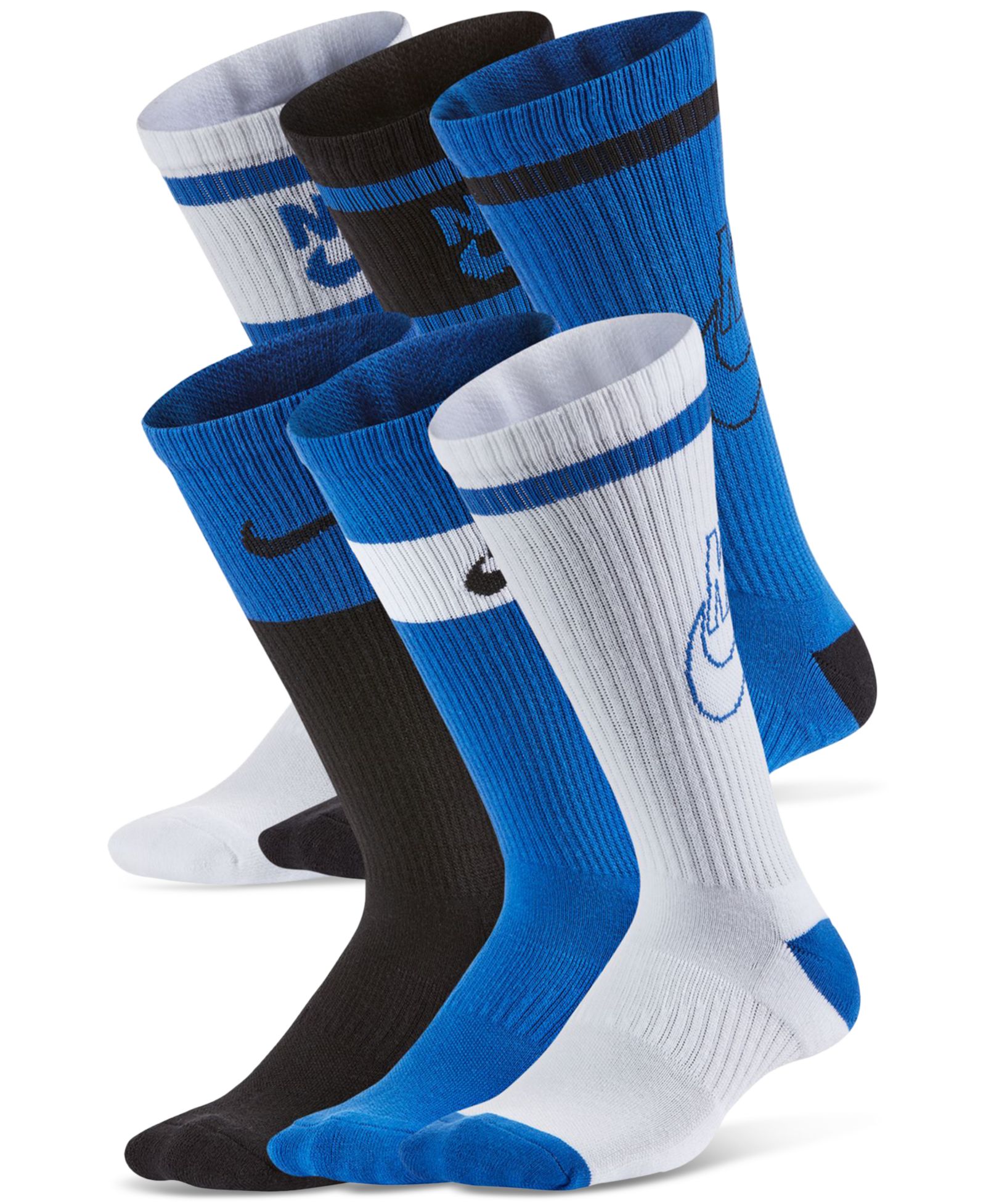 Nike Big Kids Everyday Cushioned Crew носки, упаковка 6 шт