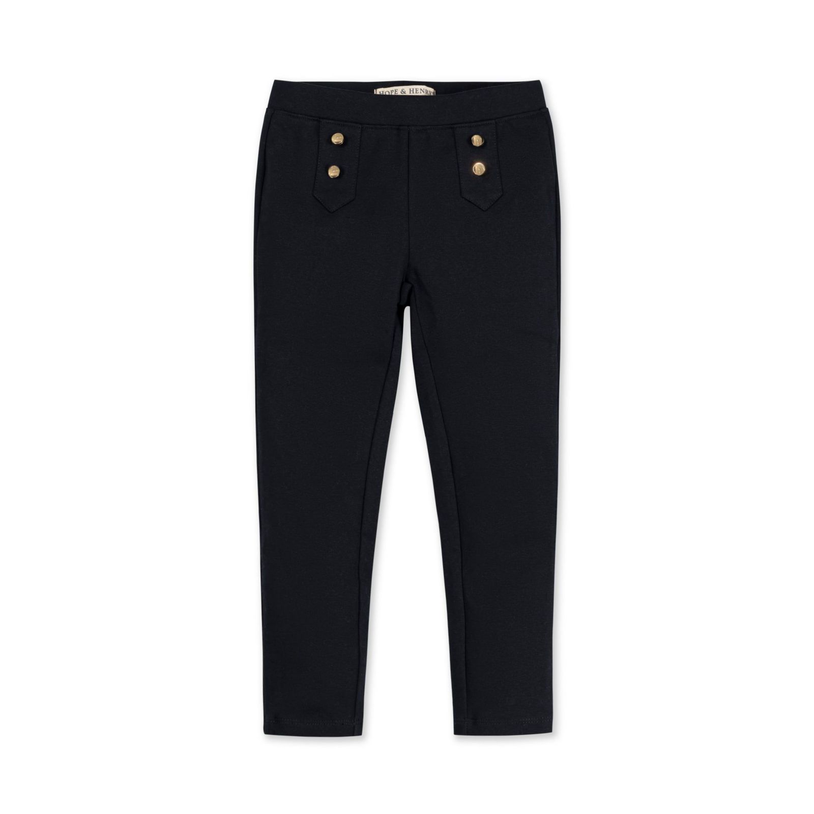 Брюки Hope & Henry Baby Girls Hope and Henry Button Placket Ponte Pant