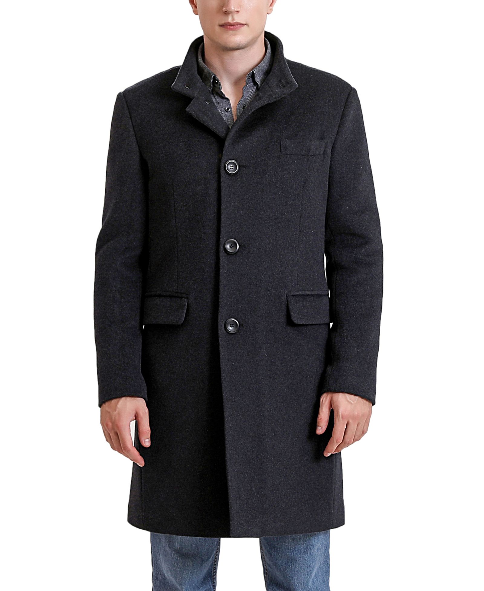 BGSD Мужской Jacob Wool Blend Top Coat