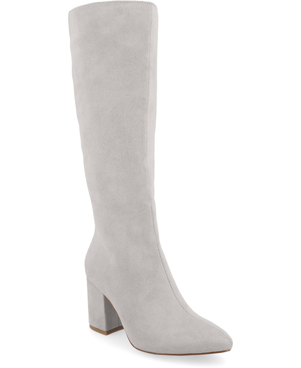 Женские высокие сапоги Journee Collection Ameylia Extra Wide Calf Block Heel Knee High Boots