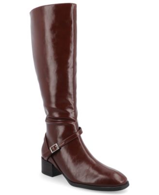 Journee Collection Women's Rhianah Block Heel Knee High Boots