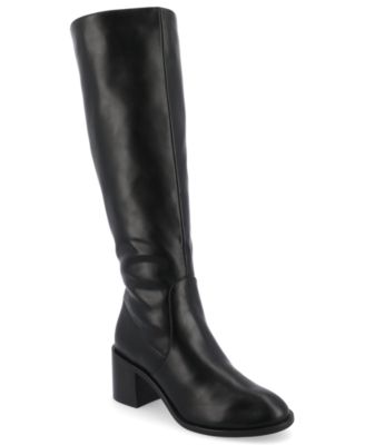 Journee Collection Women's Romilly Block Heel Knee High Boots