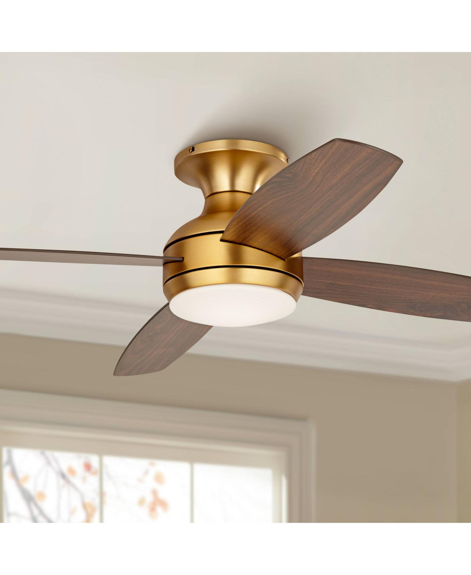 Casa Vieja 52" Elite Modern Light LED Remote Control Hugger Indoor Ceiling Fan