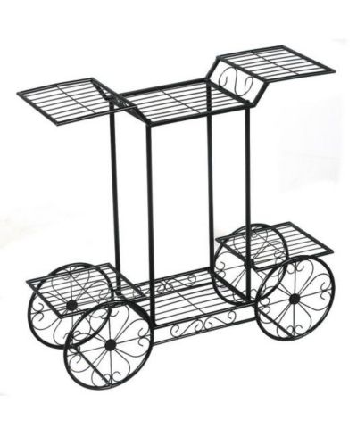 6 Tier Garden Cart Flower Rack Plant Holder Stand