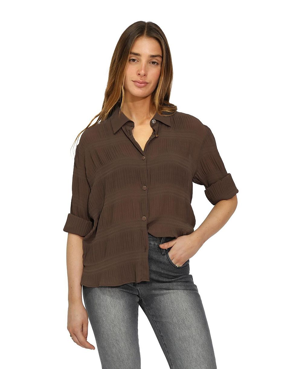 Женский шифоновый блуз Belle & Bloom Yoko Shirred Chiffon