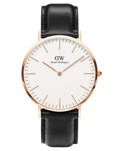 Мужские часы Daniel Wellington Classic Sheffield Black Leather 40mm