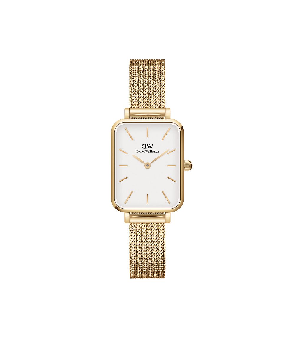 Женские часы Daniel Wellington Quadro Evergold Gold-Tone Stainless Steel 20 x 26mm