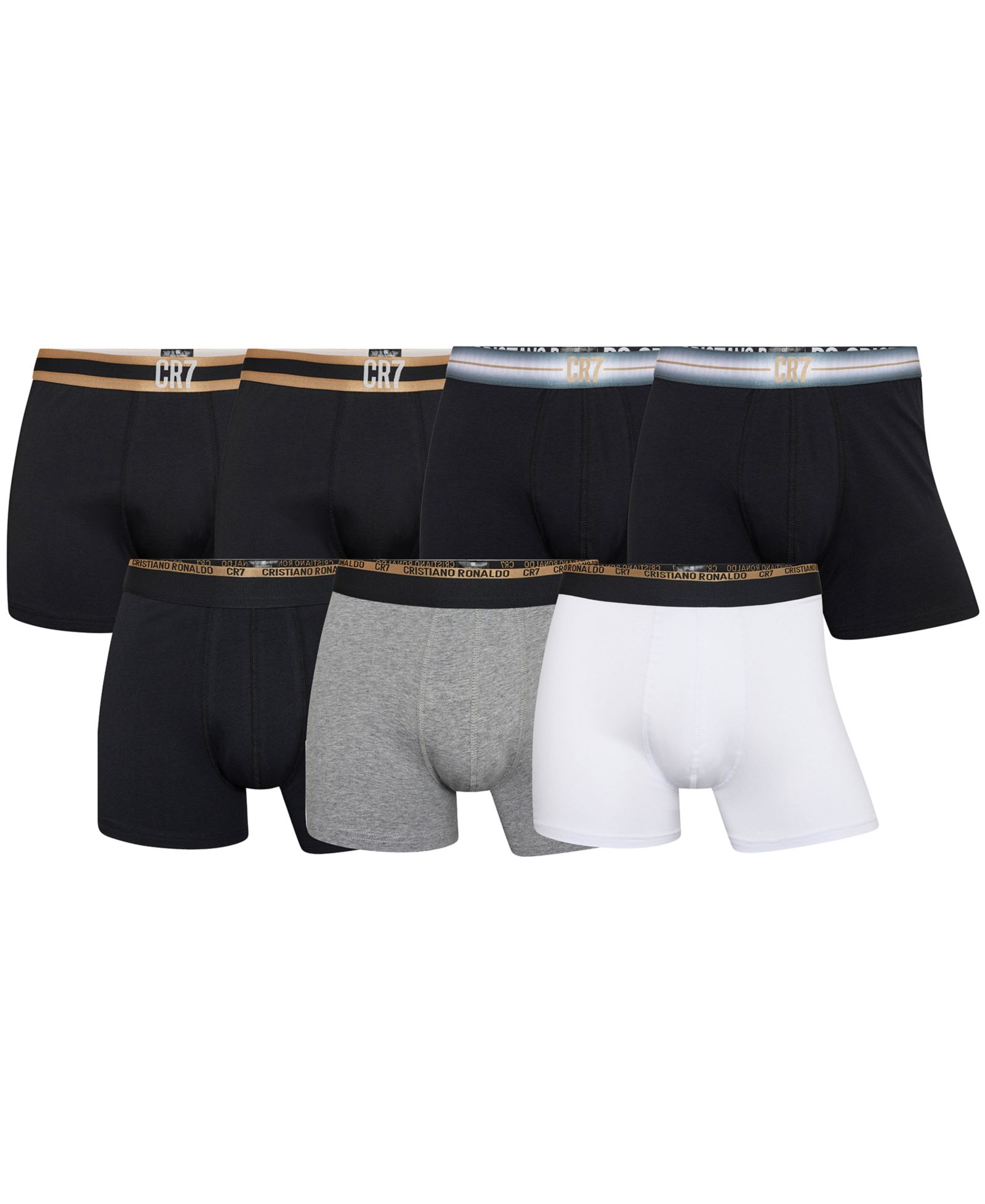 Боксеры CR7 Men's Cotton Blend, набор 7 шт.