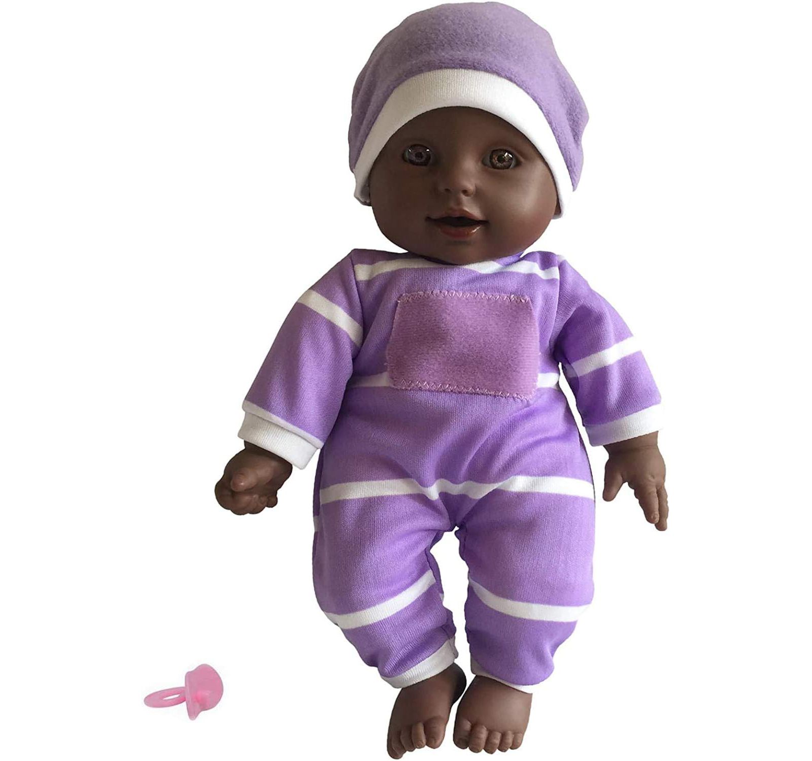 The New York Doll Collection 11" Soft Body Baby Doll with Pacifier, Ages 3+
