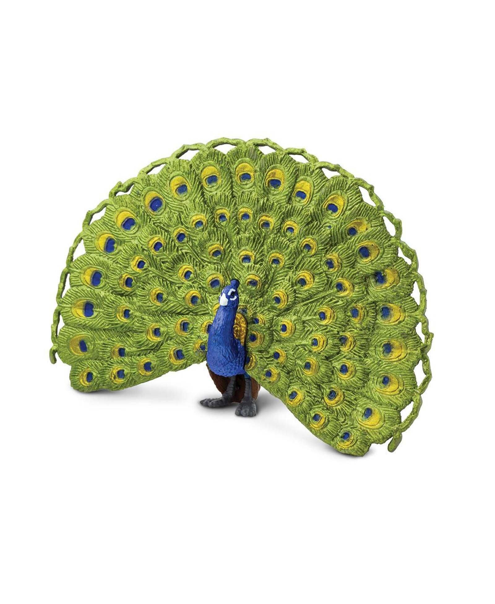 Фигурка Safari Ltd Peacock Wings Of The World, для детей от 3 лет