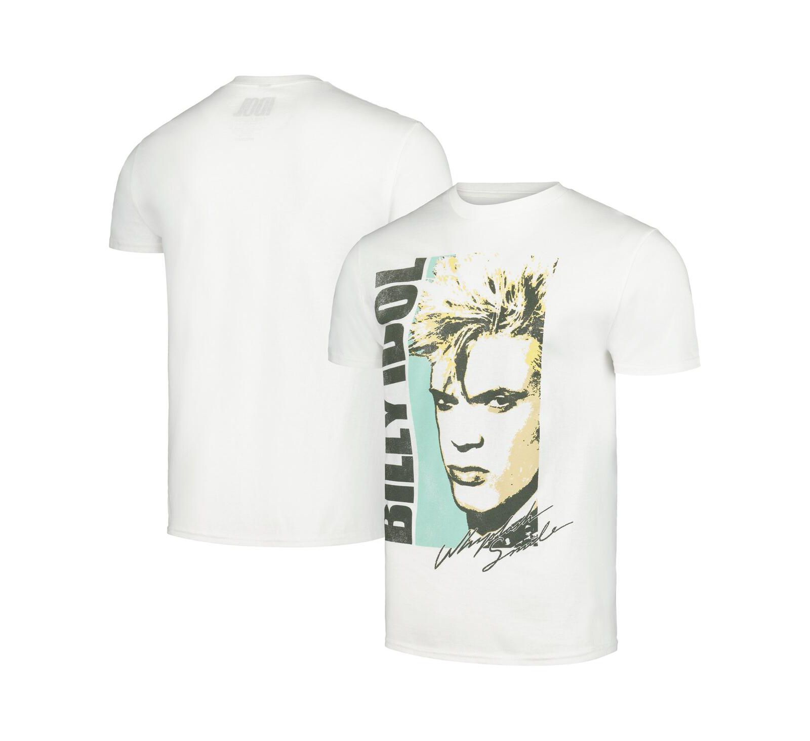 Men's White Billy Idol T-shirt