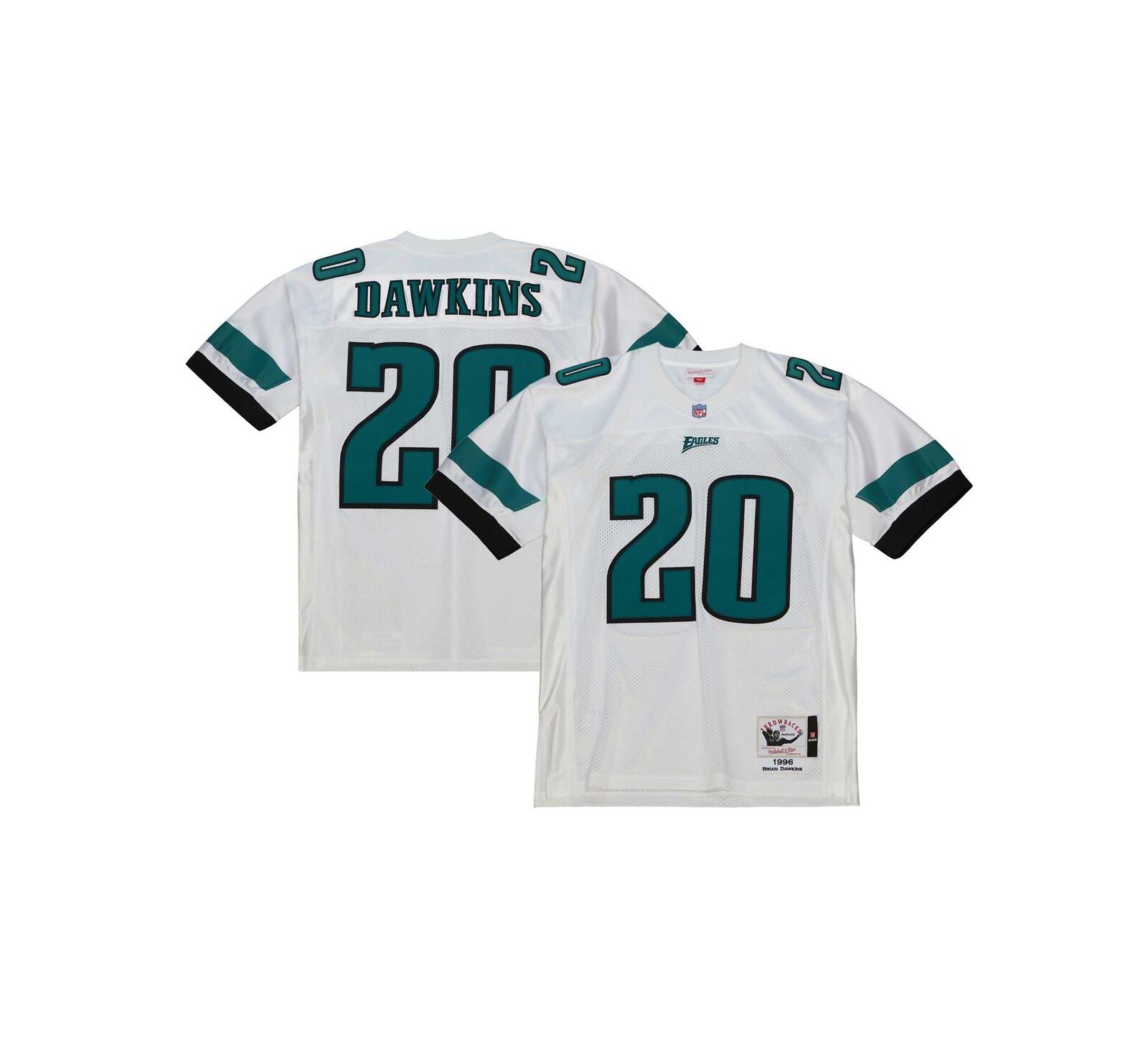 Мужская джерси Mitchell & Ness Brian Dawkins White Philadelphia Eagles 1996 Authentic
