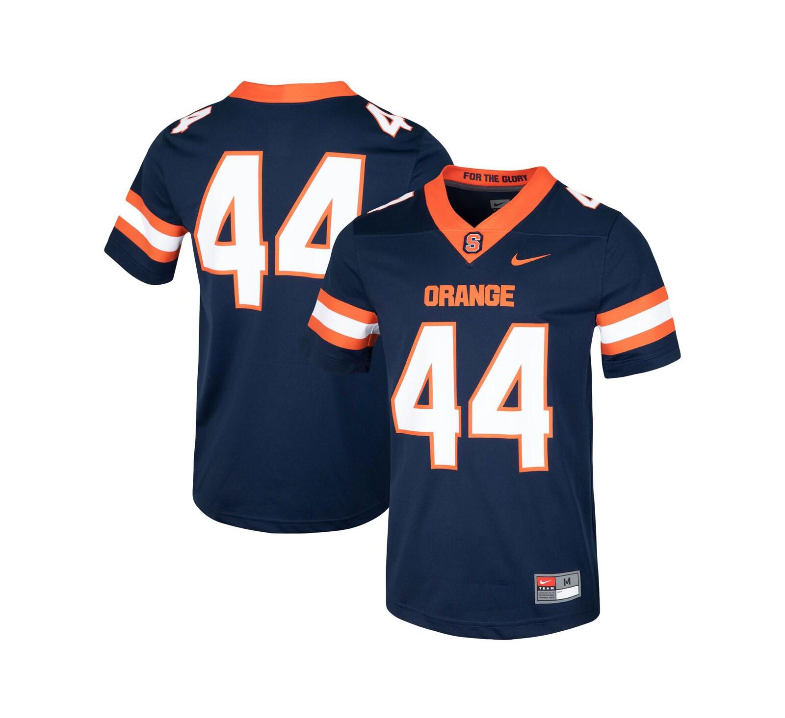 Men's Nike #44 Navy Syracuse Orange Football Jersey