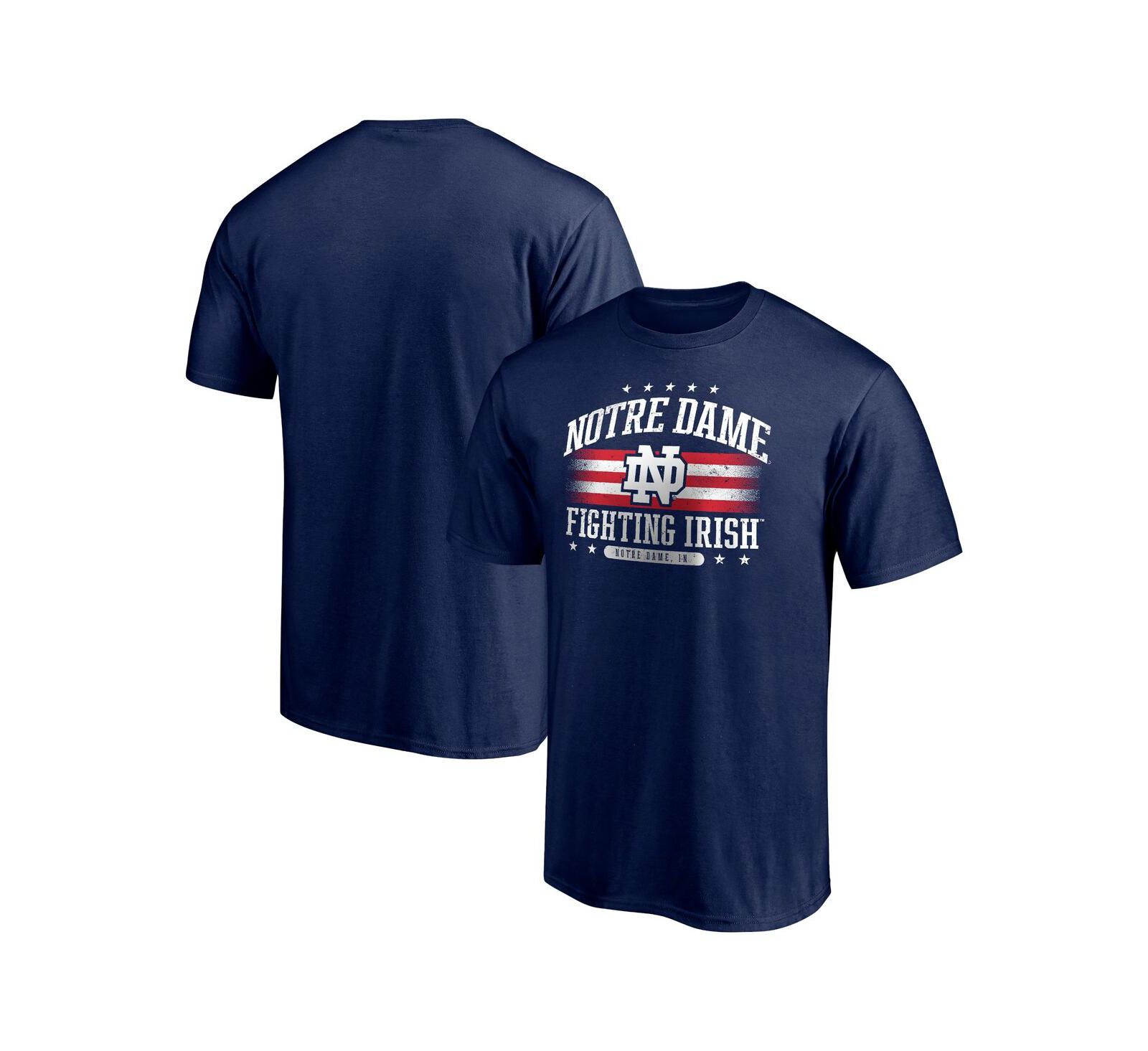 Men's Fanatics Navy Notre Dame Fighting Irish Americana T-shirt
