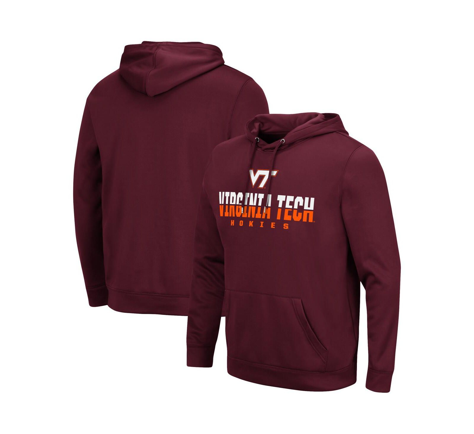 Men's Colosseum Maroon Virginia Tech Hokies Lantern Pullover Hoodie