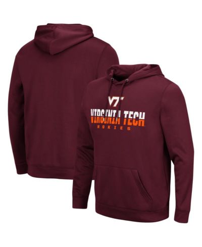 Colosseum Мужское бордовое худи Virginia Tech Hokies Lantern