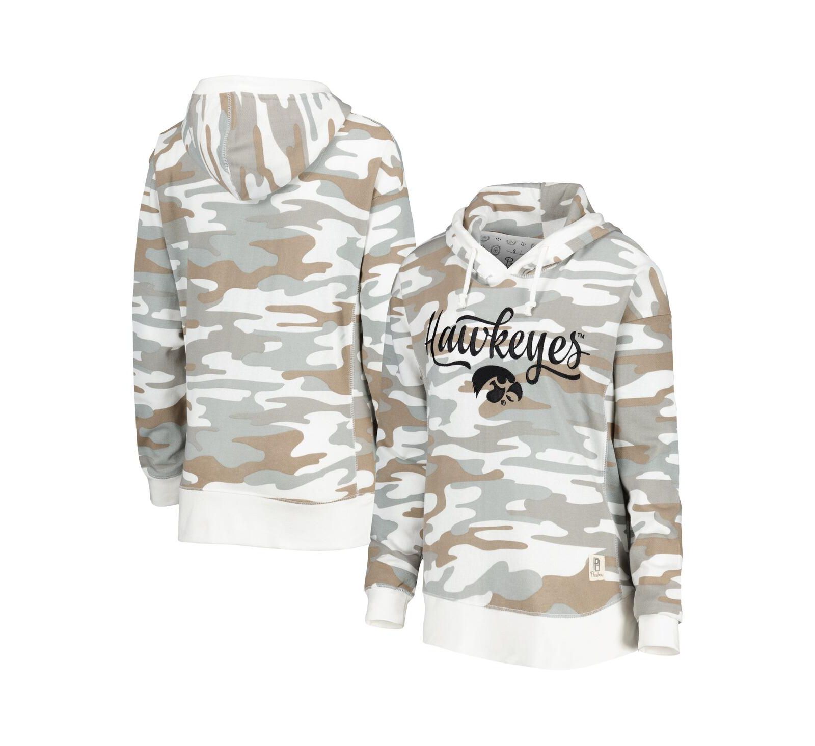 Женское худи Pressbox Camo Iowa Hawkeyes San Pablo
