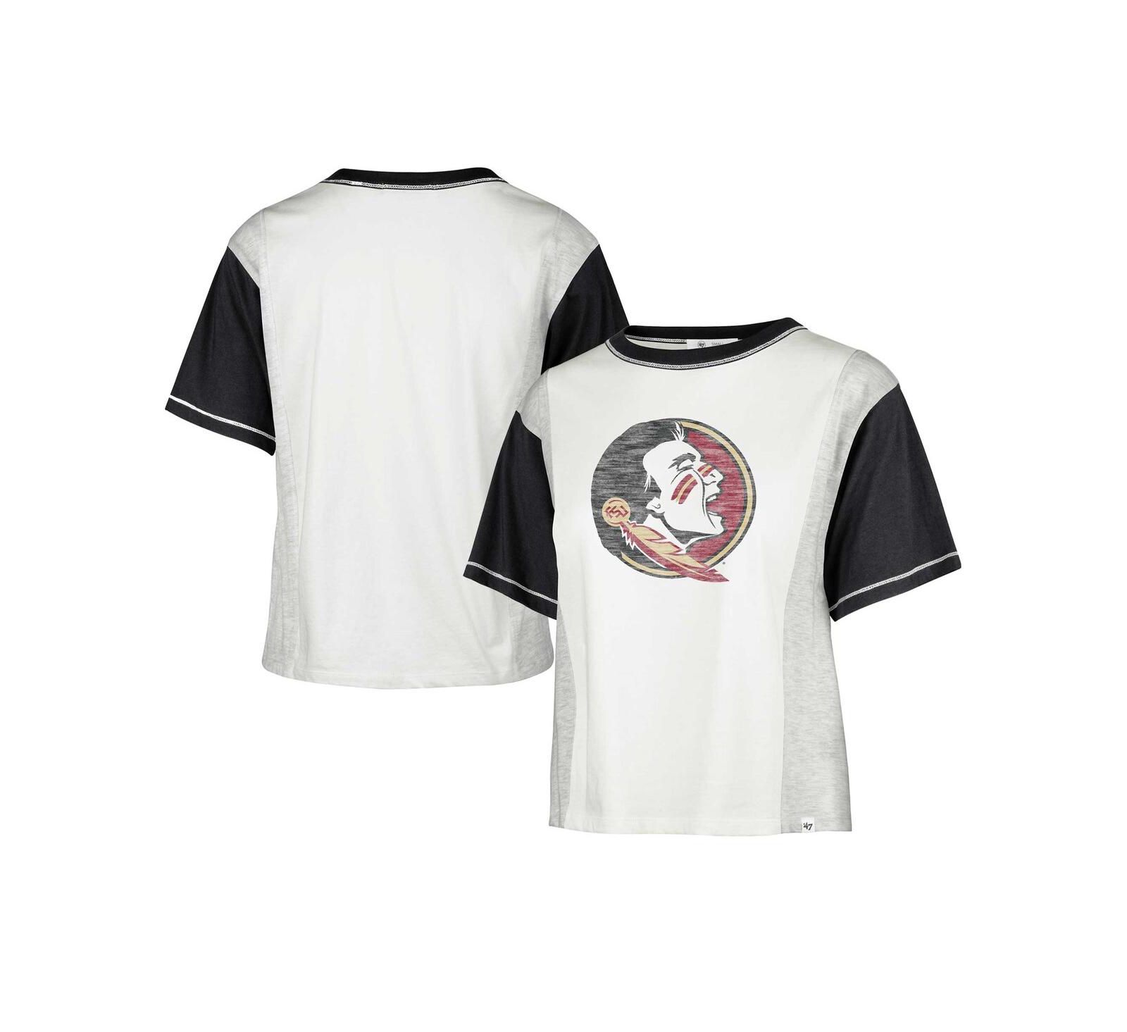 Женская футболка '47 Brand White Distressed Florida State Seminoles Premier Tilda