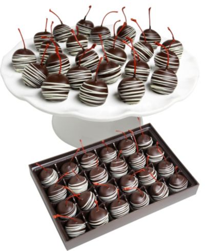 Chocolate Covered Company Classic Belgian Chocolate Covered Maraschino Cherries - 24 Pc