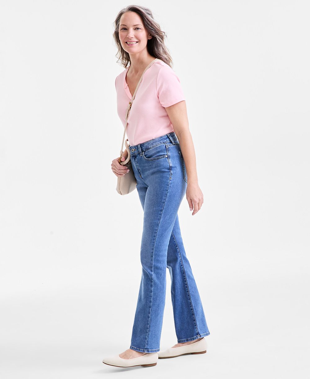 Style & Co Women's Mid-Rise Curvy Bootcut Jeans, Regular, Short and Long Lengths, Created for Macy's