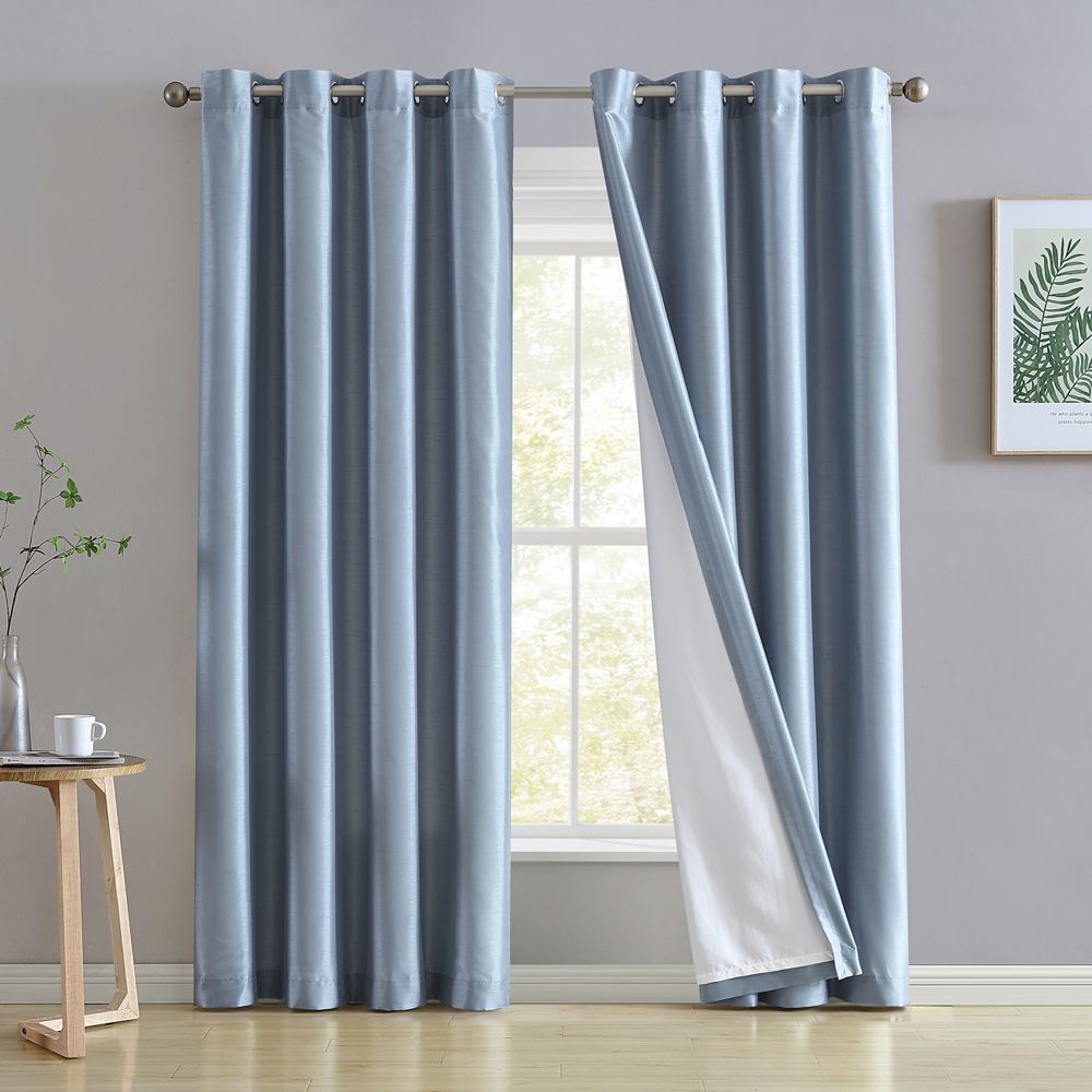Комплект штор HLC.ME Jefferson Faux Silk Semi Sheer Microfiber