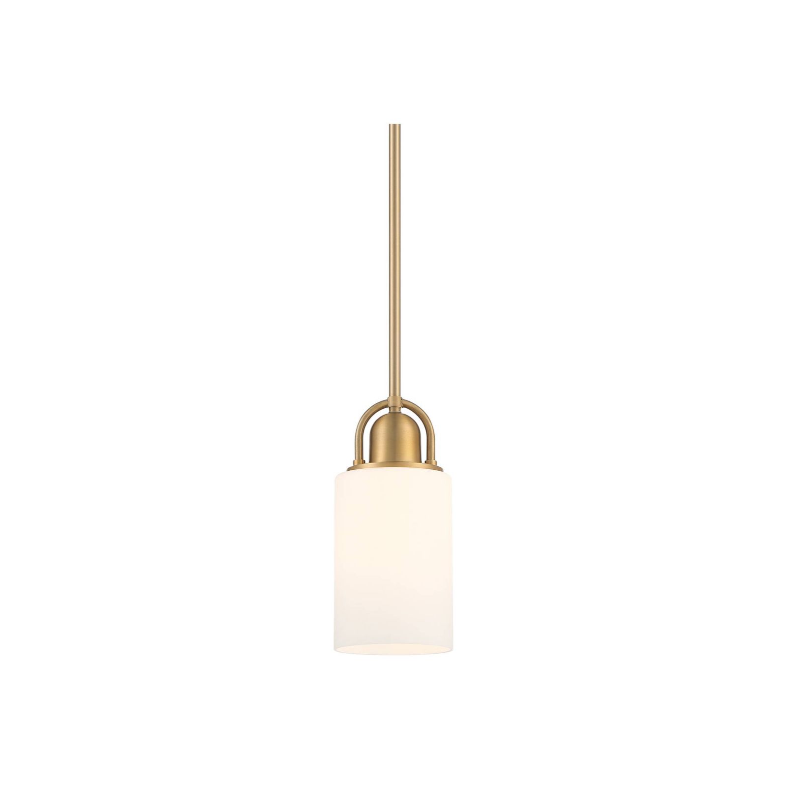 Possini Euro Design Copenhagan Warm Brass Mini Pendant Light 4 3/4" Wide Modern Opal White Glass Fixture for Dining Room Kitchen