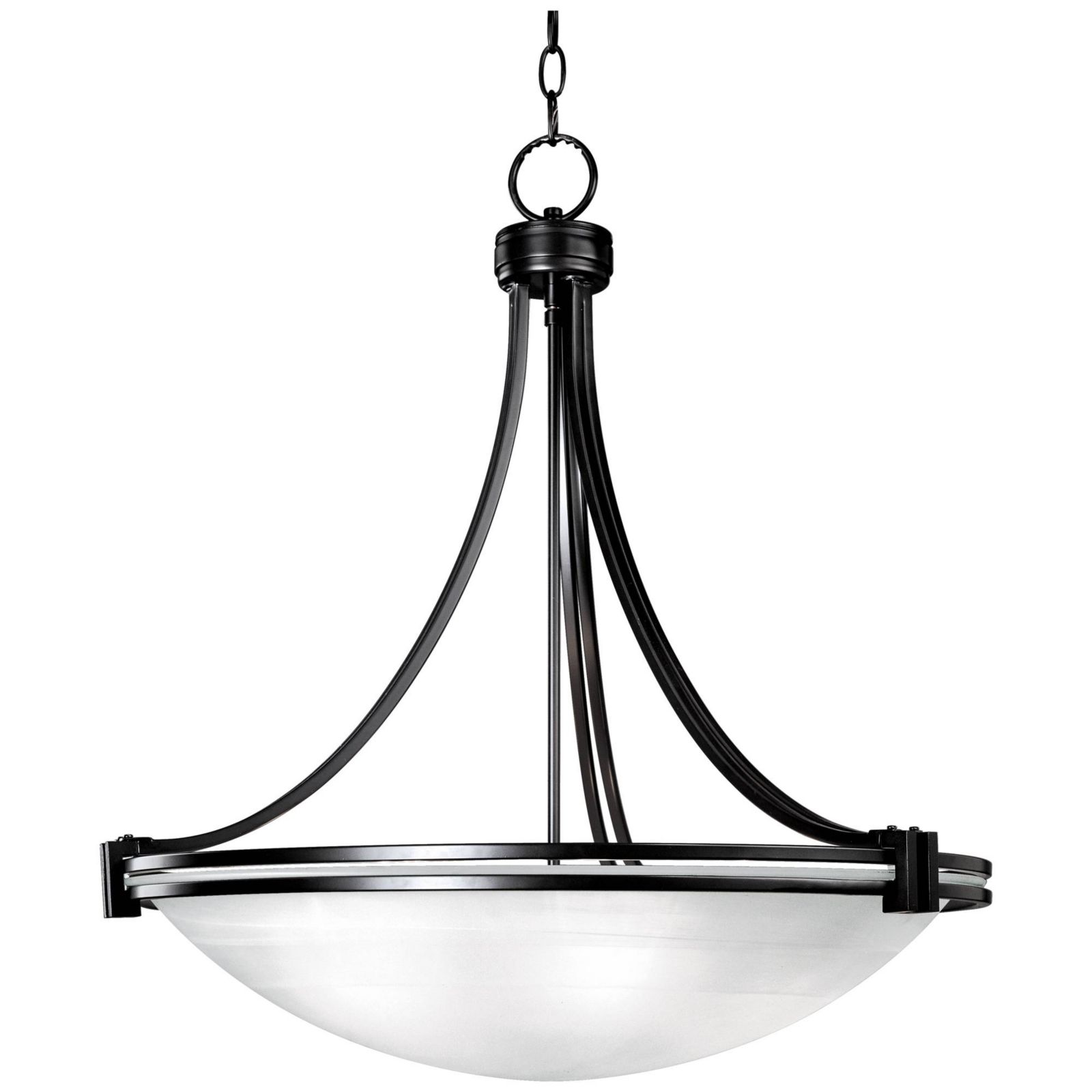 Подвесная люстра Possini Euro Design Deco с белой мраморной чашей