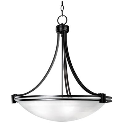 Подвесная люстра Possini Euro Design Deco с белой мраморной чашей