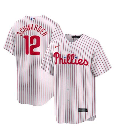 Мужская джерси Nike Kyle Schwarber White Philadelphia Phillies Replica Player