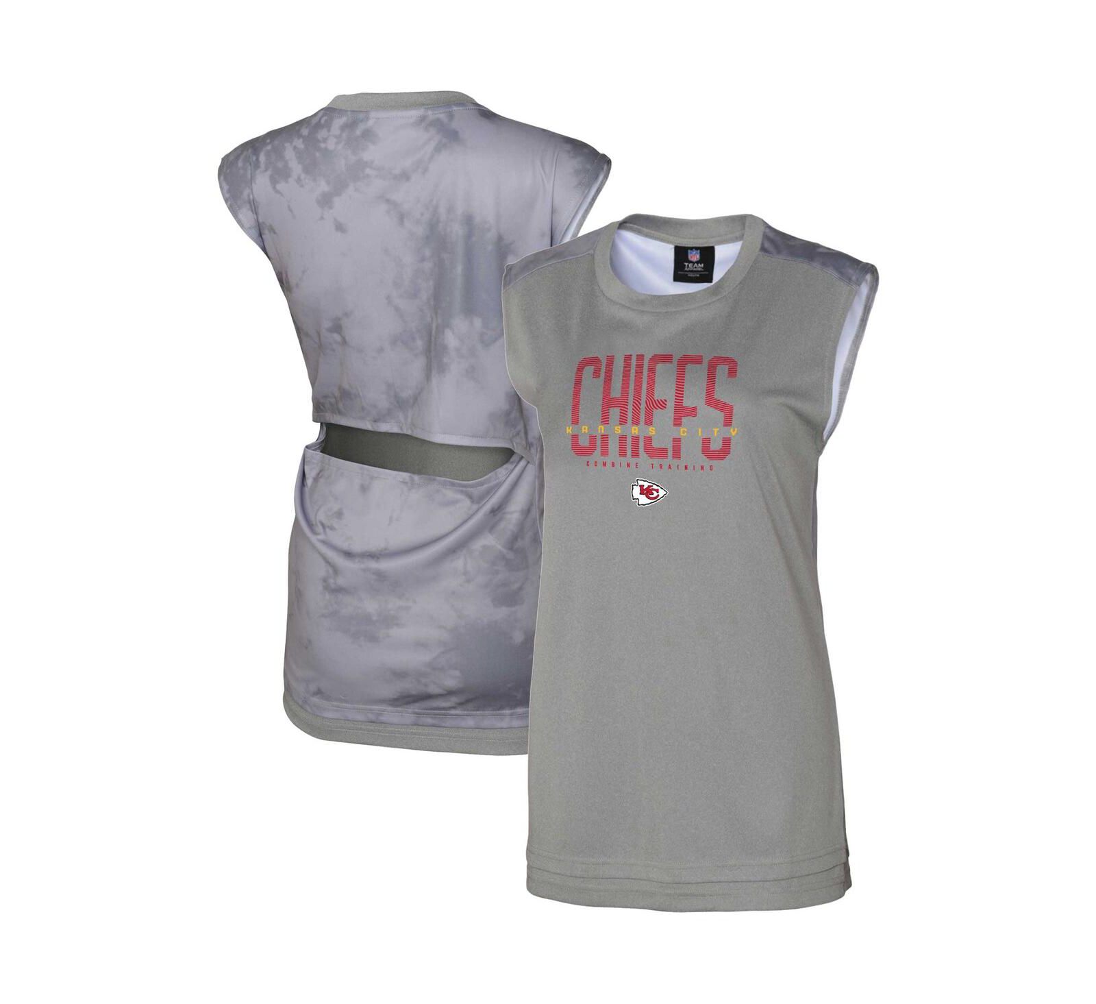 Женский майка No Sweat Gray Kansas City Chiefs