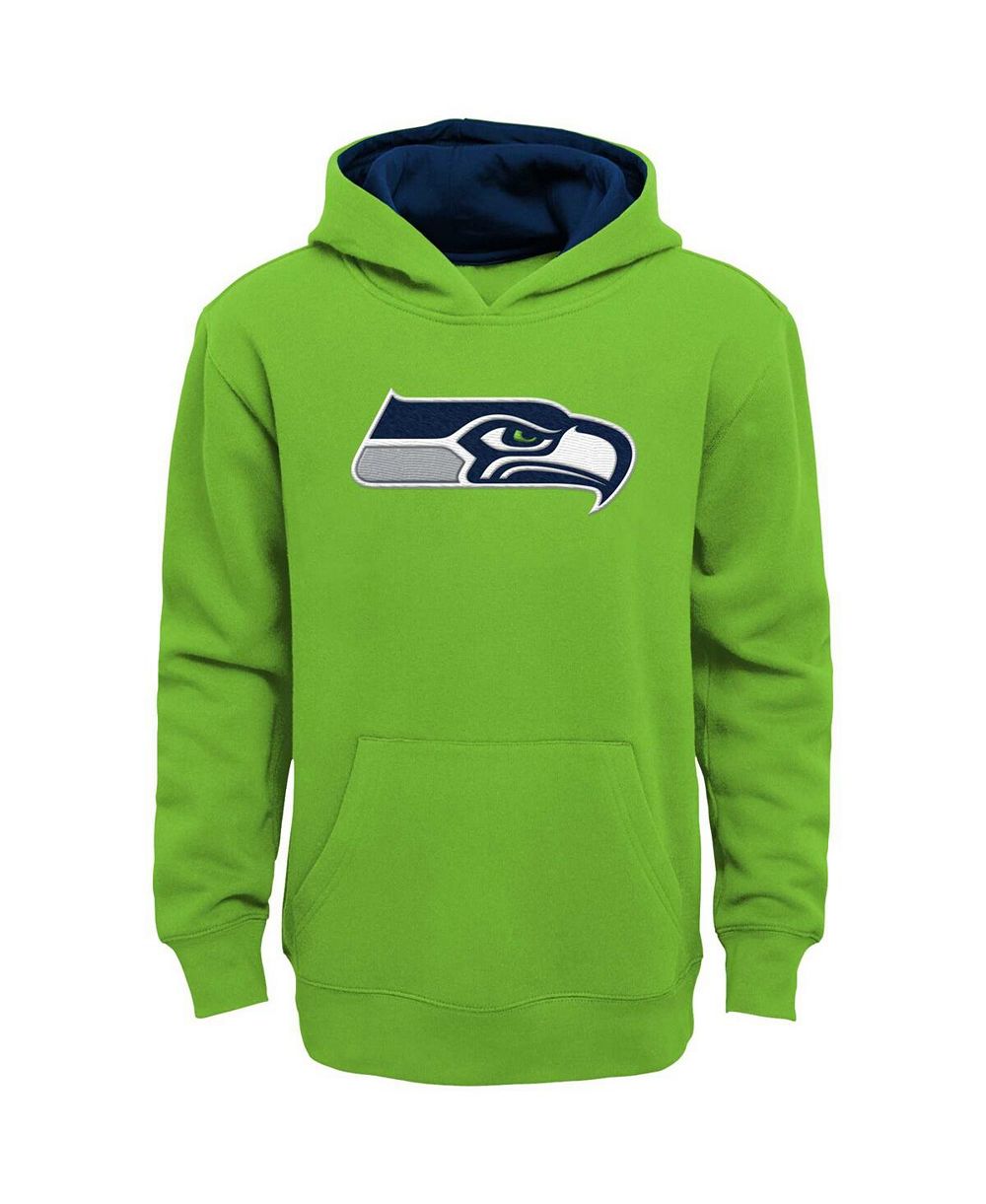 Детское худи Outerstuff Neon Green Seattle Seahawks Prime Pullover