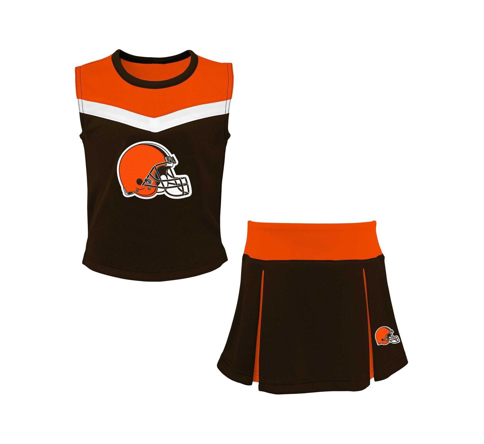 Детский набор черлидеров Outerstuff Brown Cleveland Browns Spirit 2 шт.