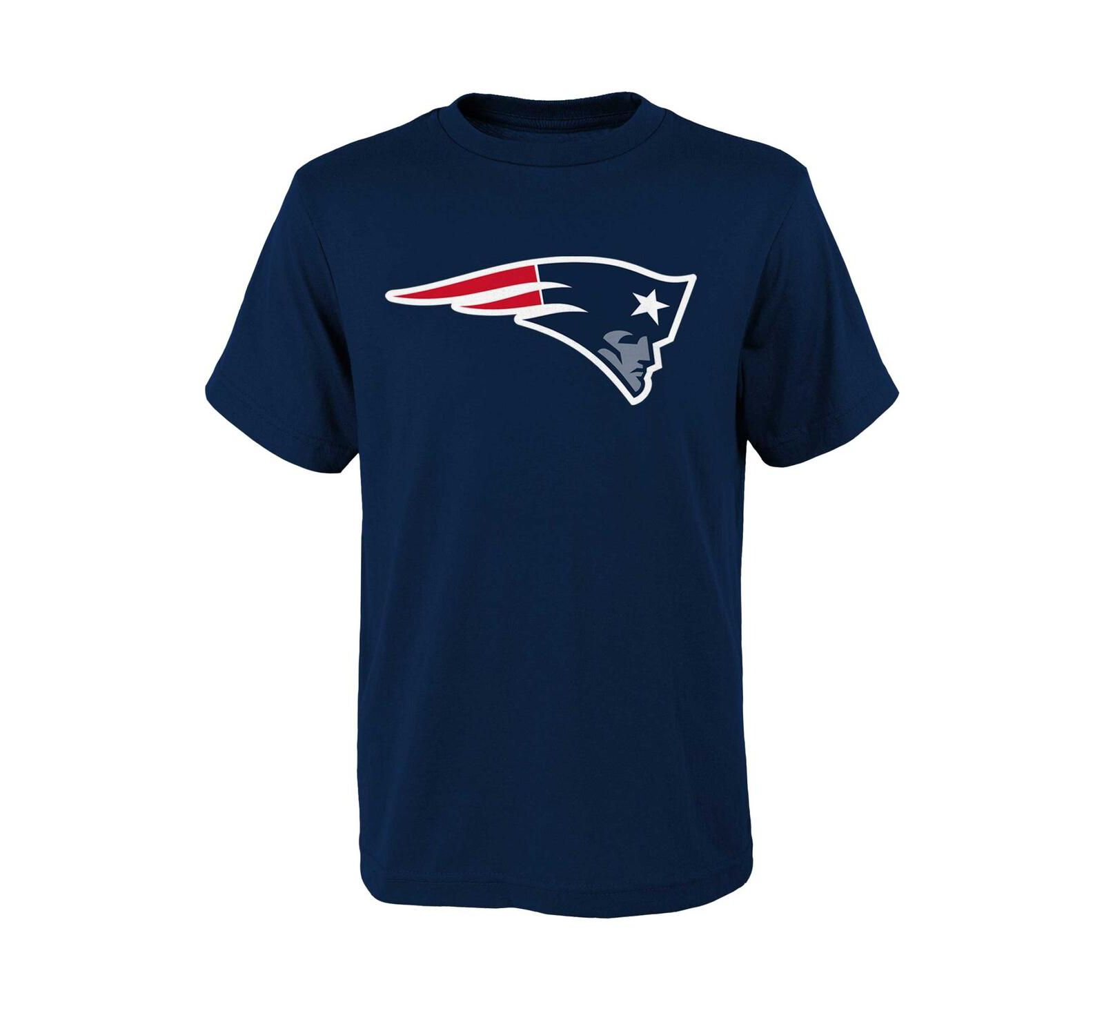 Футболка Outerstuff New York Patriots Primary Logo для мальчиков, темно-синий
