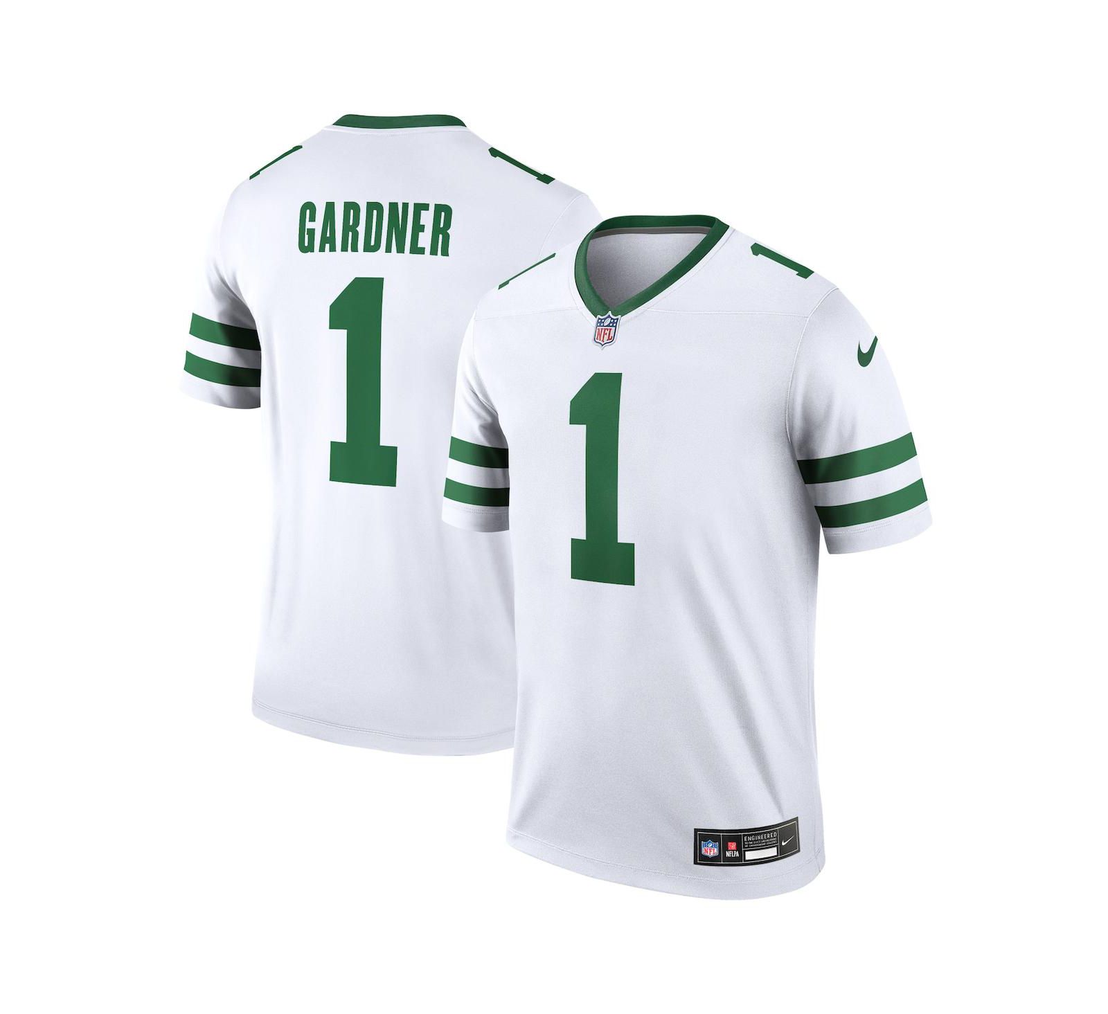 Nike Мужская джерси Sauce Gardner New York Jets Alternate Legend, белая