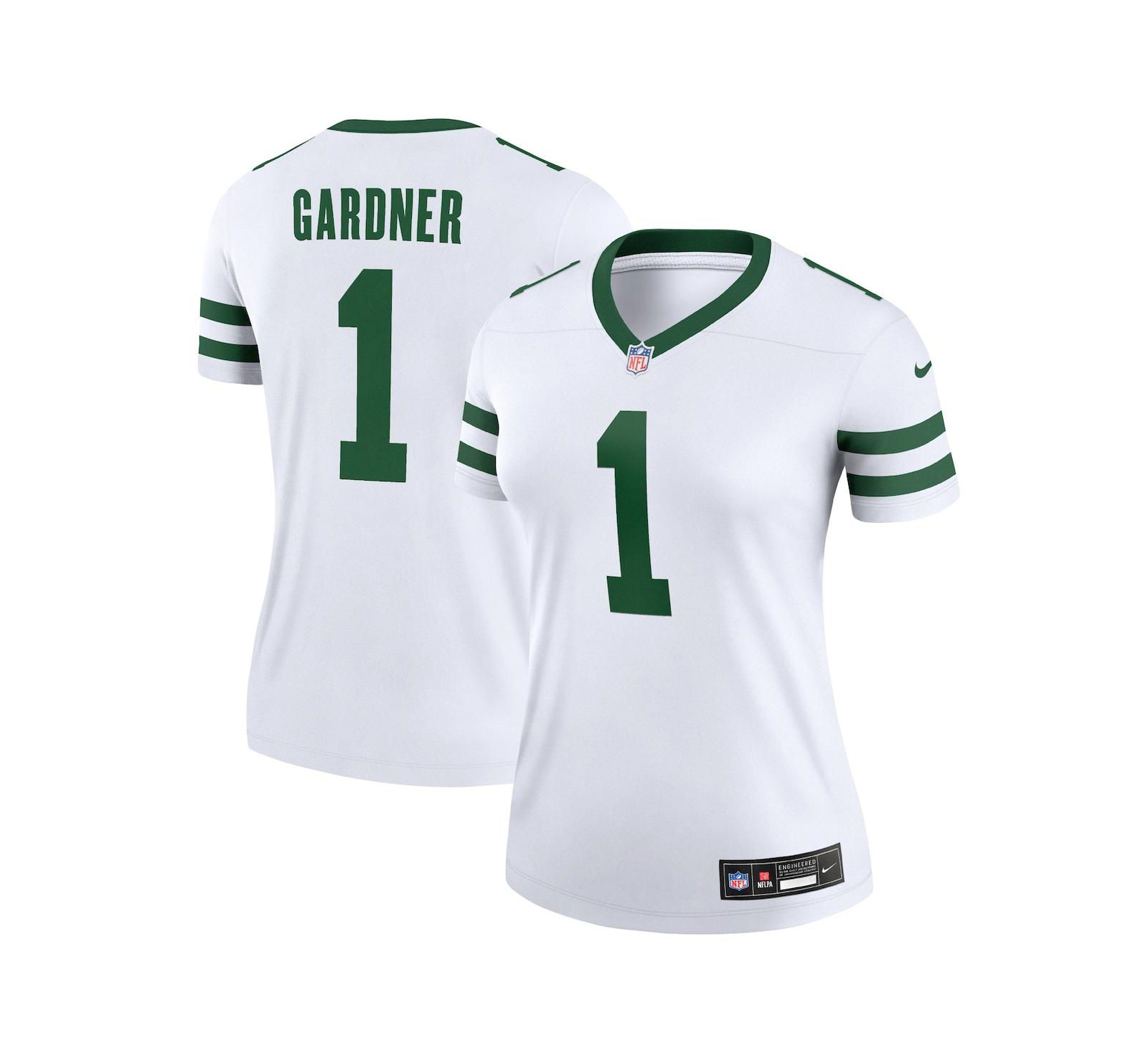Nike Женская джерси Sauce Gardner New York Jets Alternate Legend, белая