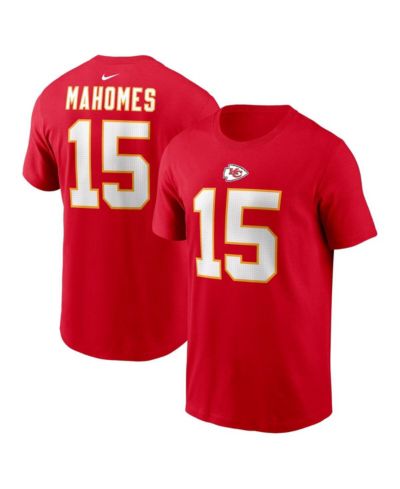 Men's Nike Patrick Mahomes Red Kansas City Chiefs Player Name and Number T-shirt