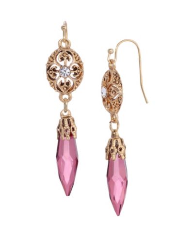 2028 Crystal Acrylic Icicle Drop Earrings