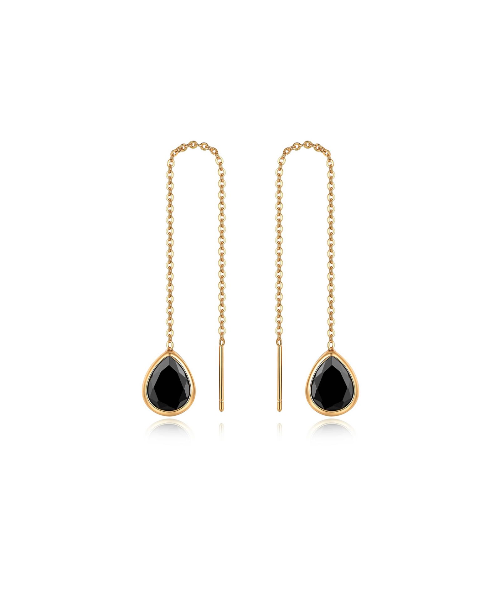 Серьги-протяжки ETTIKA Barely There 18K Gold Plated